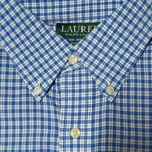 Ralph Lauren Blue Checkered Men's Shirt